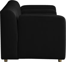 Load image into Gallery viewer, Naya Black Velvet Loveseat
