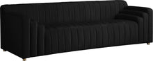 Load image into Gallery viewer, Naya Black Velvet Sofa

