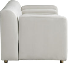 Load image into Gallery viewer, Naya Cream Velvet Loveseat
