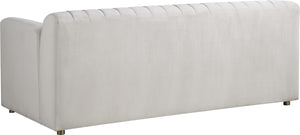 Naya Cream Velvet Loveseat