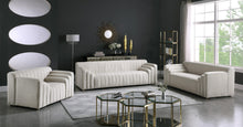 Load image into Gallery viewer, Naya Cream Velvet Loveseat
