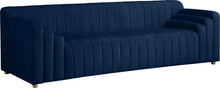 Load image into Gallery viewer, Naya Navy Velvet Sofa
