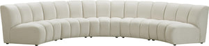 Infinity Cream Velvet 5pc. Modular Sectional image