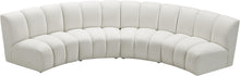 Load image into Gallery viewer, Infinity Cream Velvet 4pc. Modular Sectional
