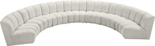 Load image into Gallery viewer, Infinity Cream Velvet 7pc. Modular Sectional
