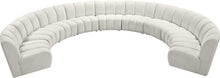 Load image into Gallery viewer, Infinity Cream Velvet 9pc. Modular Sectional
