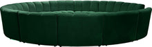 Load image into Gallery viewer, Infinity Green Velvet 12pc. Modular Sectional
