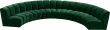 Load image into Gallery viewer, Infinity Green Velvet 6pc. Modular Sectional
