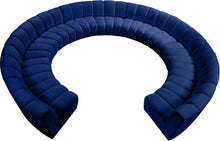 Load image into Gallery viewer, Infinity Navy Velvet 11pc. Modular Sectional image
