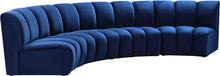 Load image into Gallery viewer, Infinity Navy Velvet 4pc. Modular Sectional
