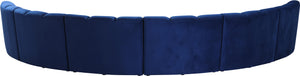 Infinity Navy Velvet 6pc. Modular Sectional