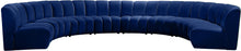 Load image into Gallery viewer, Infinity Navy Velvet 8pc. Modular Sectional image
