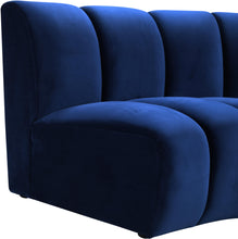 Load image into Gallery viewer, Infinity Navy Velvet 4pc. Modular Sectional
