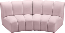 Load image into Gallery viewer, Infinity Pink Velvet 2pc. Modular Sectional
