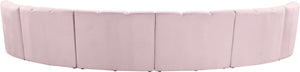 Infinity Pink Velvet 6pc. Modular Sectional