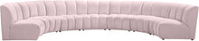 Load image into Gallery viewer, Infinity Pink Velvet 7pc. Modular Sectional image
