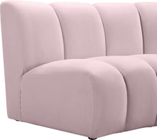 Load image into Gallery viewer, Infinity Pink Velvet 7pc. Modular Sectional
