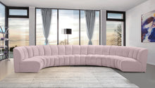 Load image into Gallery viewer, Infinity Pink Velvet 7pc. Modular Sectional
