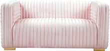 Load image into Gallery viewer, Ravish Pink Velvet Loveseat
