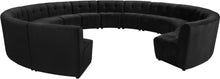 Load image into Gallery viewer, Limitless Black Velvet 14pc. Modular Sectional
