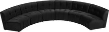 Load image into Gallery viewer, Limitless Black Velvet 6pc. Modular Sectional
