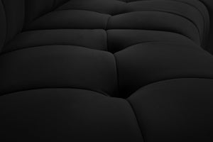 Limitless Black Velvet 15pc. Modular Sectional
