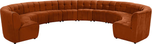 Limitless Cognac Velvet 12pc. Modular Sectional image