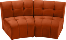 Load image into Gallery viewer, Limitless Cognac Velvet 2pc. Modular Sectional
