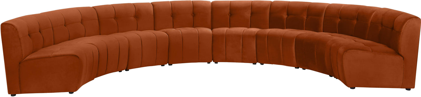 Limitless Cognac Velvet 8pc. Modular Sectional image