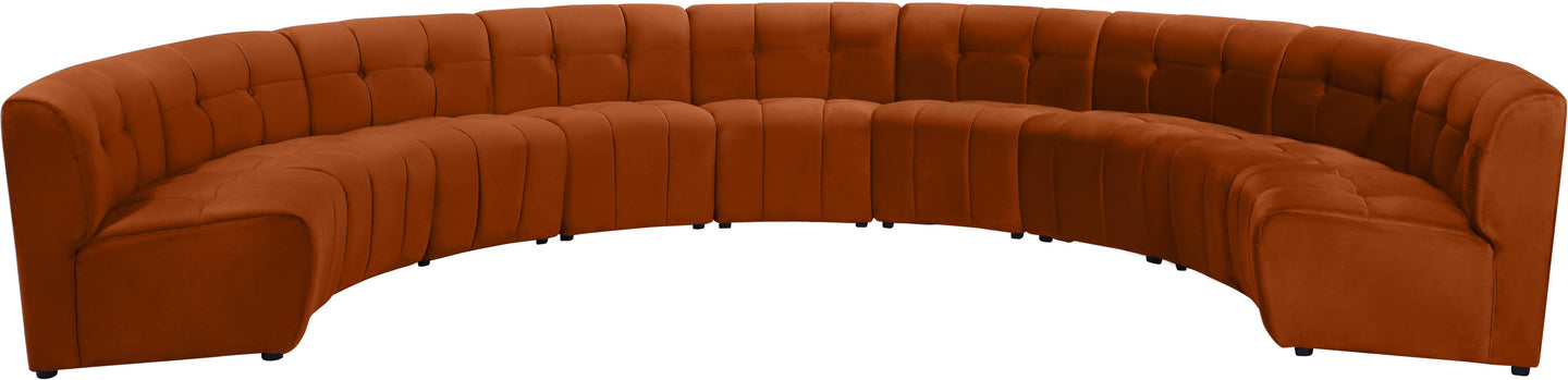 Limitless Cognac Velvet 9pc. Modular Sectional image