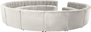 Limitless Cream Velvet 15pc. Modular Sectional