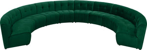 Limitless Green Velvet 10pc. Modular Sectional