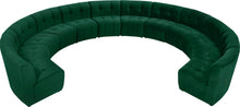 Load image into Gallery viewer, Limitless Green Velvet 12pc. Modular Sectional
