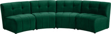 Load image into Gallery viewer, Limitless Green Velvet 4pc. Modular Sectional image

