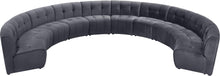 Load image into Gallery viewer, Limitless Grey Velvet 10pc. Modular Sectional
