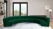 Load image into Gallery viewer, Limitless Green Velvet 9pc. Modular Sectional
