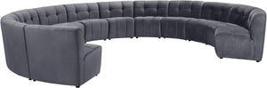 Limitless Grey Velvet 12pc. Modular Sectional