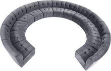 Load image into Gallery viewer, Limitless Grey Velvet 13pc. Modular Sectional
