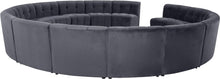 Load image into Gallery viewer, Limitless Grey Velvet 15pc. Modular Sectional
