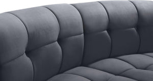 Limitless Grey Velvet 2pc. Modular Sectional