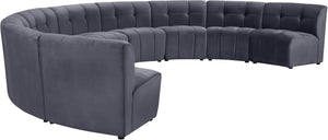 Limitless Grey Velvet 9pc. Modular Sectional