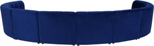 Limitless Navy Velvet 10pc. Modular Sectional