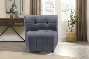 Limitless Grey Velvet Modular Chair