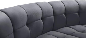 Limitless Grey Velvet 4pc. Modular Sectional