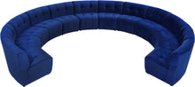 Load image into Gallery viewer, Limitless Navy Velvet 12pc. Modular Sectional
