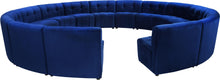 Load image into Gallery viewer, Limitless Navy Velvet 15pc. Modular Sectional
