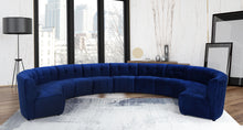 Load image into Gallery viewer, Limitless Navy Velvet 11pc. Modular Sectional
