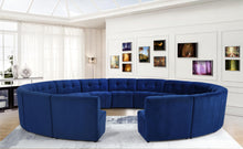 Load image into Gallery viewer, Limitless Navy Velvet 15pc. Modular Sectional
