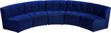 Load image into Gallery viewer, Limitless Navy Velvet 5pc. Modular Sectional
