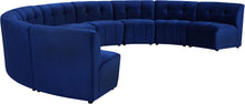 Load image into Gallery viewer, Limitless Navy Velvet 9pc. Modular Sectional
